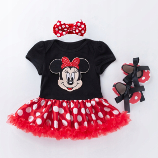 Minnie Mouse - Minnie nádherné oblečenie pre reborn bábiky 50- 55 cm