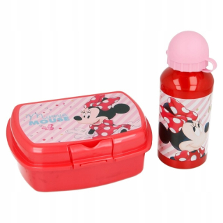 Minnie Mouse - Minnie Mouse - Breakfast Set + hliníková fľaša z hliníka