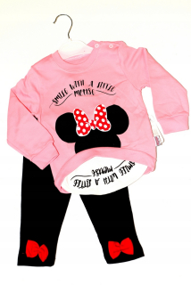 Minnie Mouse - Minnie Dres Leggins Set Mikina 100% bavlna