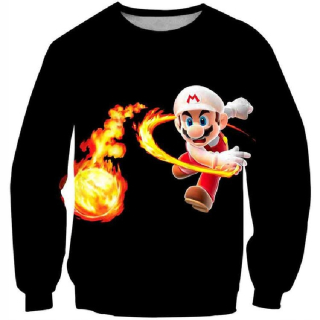 Super Mario - Fashion Cute 3D Print Super Mario Blu Farba 11t