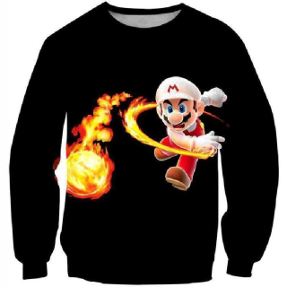 Super Mario - Fashion Cute 3D Print Super Mario Blu Farba 13T