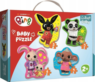 BING A PRIATELIA - Moje prvé Bing Trefl Baby 2+ Outlet Puzzle