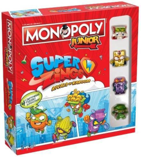 SUPER ZINGS - Monopoly Junior Super Zings Board hra