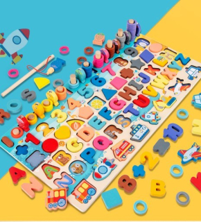 TOY STORY - Montessori vzdelávacie drevené matematické hračky