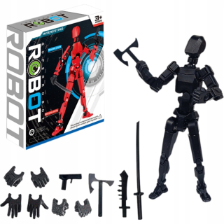 Multi-kĺbový pohyblivý robot 3D tlačený figurín Toyslucky 13 TOY figúrky