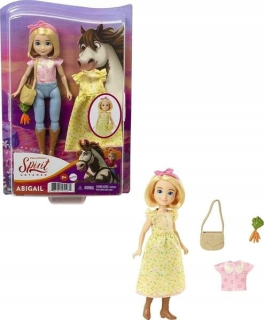 Spirit koník Mustang  - Mustang Spirit Sloboda Doll Abigail a príslušenstvo (G