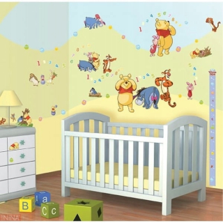 Medvedík Pú - Nástenné nástenné maľby KUBUS PUCHATEK WALLTASTIC