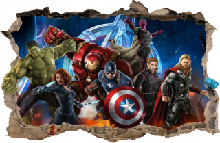 HULK - Nástenné nálepky Avengers Hulk 76 115x75 cm