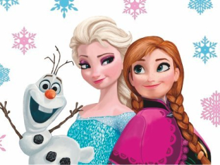 Elsa Frozen - Nástenné nálepky Mrazené krajiny Ice Anna Elza XL