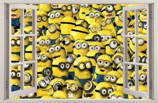 Mimoni - Nástenné nálepky Minions Minions 13 115x75 cm