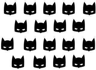 BATMAN -  Stenová stena hlava batman batman 28ks