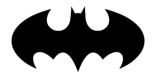BATMAN -  Nástenná nálepka Logo Batman 100cm Pečiatka