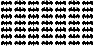 BATMAN -  Nástenné nálepky Logo Batman 39ks