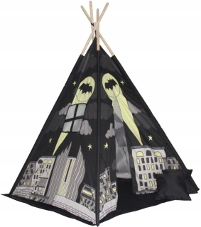 BATMAN - Tipi Stan pre deti Wigwam Floor 2 vankúše