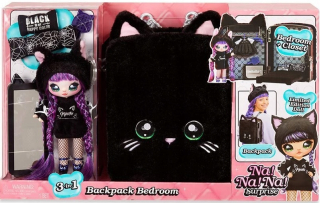 Na! Na! Na! Surprise Bábika - Nanana 3in1 BACKPACK Spálňa Mačka Doll 569749