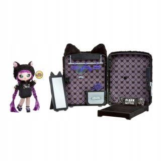 Na! Na! Na! Surprise Bábika - Nanana prekvapenie 3IN1 BACKPACK Spálňa Čierna bábika