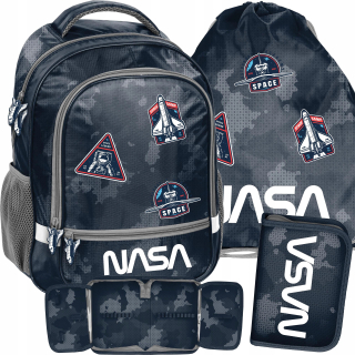 Školský batoh, taška - Nasa Space School Bathpack 3in1 Black