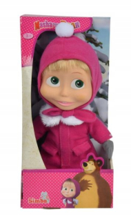 Máša a medveď - ND17_LA-7904 Doll Maja Soft Winter Simba v Pud