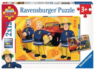 Požiarnik Sam  - ND17_PU-6282 Puzzle 2x12el Hasiči sám v akcii 075