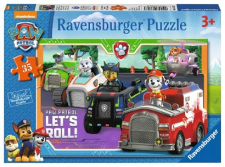 PAW Patrol - ND17_PU-7742 Puzzle 35EL PSI PATROL LETS ROLL! 086