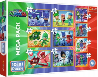 Pyžamasky - ND17_PU-7920 Puzzle 10W1 Brave Pidżmersi. Pj ma