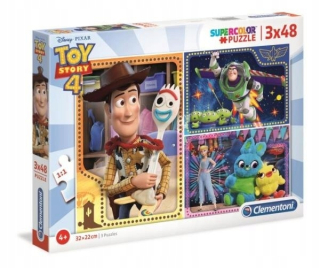 TOY STORY - ND17_PU-8764 Clementoni Puzzle 3x48EL Super Color