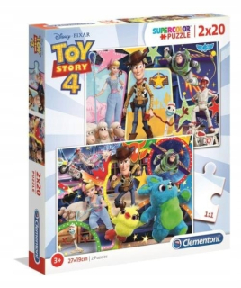 TOY STORY - ND17_PU-8765 Clementoni Puzzle 2x20el Super Color