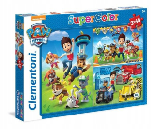 PAW Patrol - ND17_PU-9032 Clementoni Puzzle 3x48EL PSI PATROL 2
