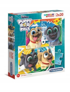 BING A PRIATELIA - ND17_PU-9265 Clementoni Puzzle 2x20el Puppy Dog Pa
