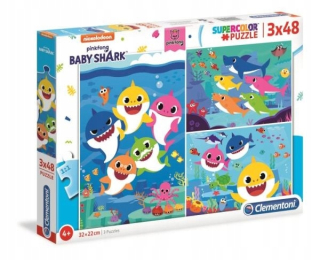 ND17_PU-9273 Clementoni Puzzle 3x48EL Baby Shark 2