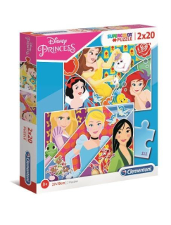 ND17_PU-9276 Clementoni puzzle 2x20el princezná kniha