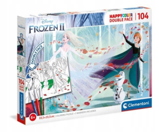 Elsa Frozen - ND17_PU-9734 Clementoni Puzzle 104EL Double Face K