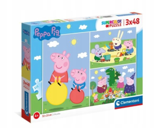 Pepa Pig - ND17_PU-9741 Clementoni Puzzle 3x48EL PEPPA PAG