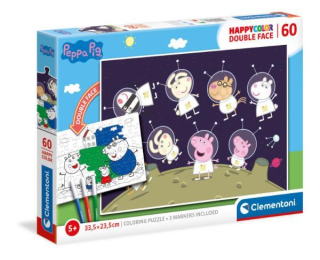 Pepa Pig - ND17_PU-9761 Clementoni Puzzle 60el Double Face Saint