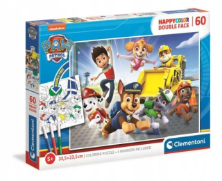 PAW Patrol - ND17_PU-9763 Clementoni Puzzle 60el Double Face Pa