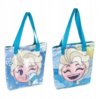 Elsa Frozen - ND17_SZ-62990 Taška na rameno s flitrami emoji froz
