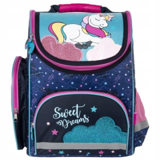 Aktovka školská taška - ND17_SZ-71462 Ergonomická Satchel MB Unicorn