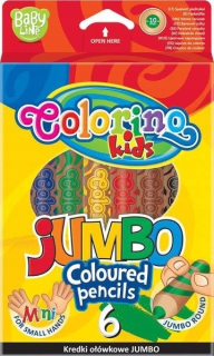 ND17_SZ-72840 ceruzky CRAYONS JUMBO 6 KOL Prírodné