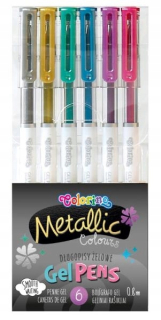ND17_SZ-74042 GEL PENS 6 Metalic C Farby
