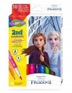 Elsa Frozen - ND17_SZ-75433 Obojstranné flamers 10 farieb farieb