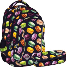 Školská taška - batoh, set, zostava - ND17_SZ-76336 SET STRIGHT BACKPACK BP-26 + SASHET