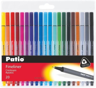 ND17_SZ-76711 Tenký Post Trio Fineliner 20 Farby