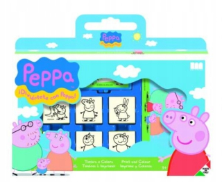 Pepa Pig - ND17_ZA-74231 Známky v kufri Peppa 7SZ
