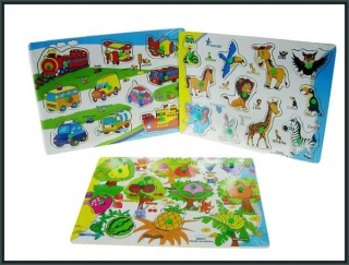 ND17_ZB-128088 Puzzle s pinmi 23x30cm 3 vzory