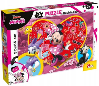 Minnie Mouse - ND17_ZB-128293 Obojstranná puzzle 24el Minnie Mouse