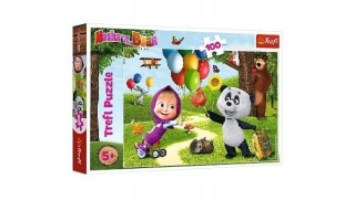 Máša a medveď - ND22 _ *** Trefl Puzzle 100 Mash a priatelia 16370