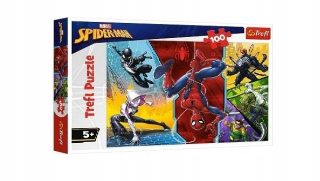 SPIDERMAN - Nd22 _ *** TREFL PUZPLE 100 SPIDERMAN hore nohami