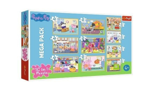 Pepa Pig - ND22 _ *** TREFL Puzzle 10W1 Peppa s priateľmi 903