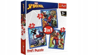 SPIDERMAN - ND22 _ *** TREFL PUZZLE 3IN1 SPIDER WYPER SPIDERMANA 3