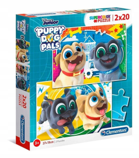 BING A PRIATELIA - ND39_457289 -Puzzle 2x20el CLM 24767 šteňa do palubu